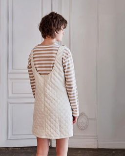 Стеганое платье из экокожи - Incity фото 6