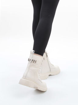 04-PAT159-2Z MILK Ботинки зимние женские (натуральная кожа, 100% шерсть)