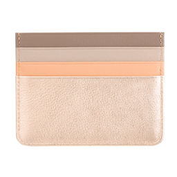 Итальянский кожаный кардхолдер DuDu серии Svalbard | золотистый