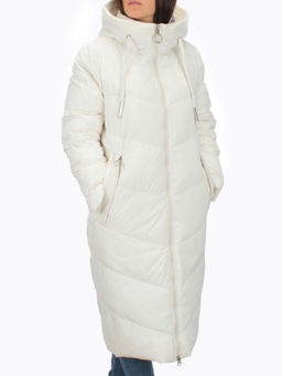 126 WHITE Пальто зимнее женское (200 гр. холлофайбер)