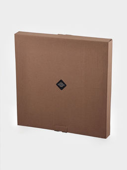 Тарелка подстановочная Magistro «Сияние», d=33, h=3 см, стекло, чёрная