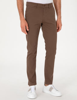 Kahverengi Slim Fit Kanvas Pantolon - Cacharel фото 2