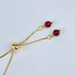 Браслет регулируемый с кирпичной Яшмой - Радуга самоцветов фото 3