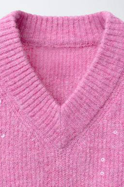 SEQUIN KNIT SWEATER - Zara фото 3