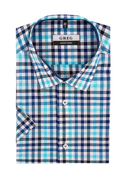 Сорочка мужская короткий рукав GREG 125/201/1851/Z/1 STRETCH_GB  фото 2