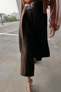 BELTED MIDI SKIRT - Zara фото 11