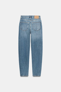 ZW COLLECTION TAPERED PATCHWORK JEANS - Zara фото 4