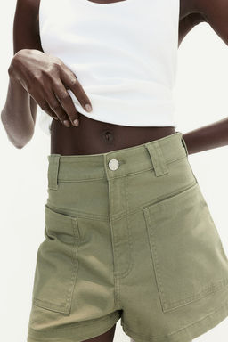 Pantalon corto de sarga estilo cargo - H&m фото 2