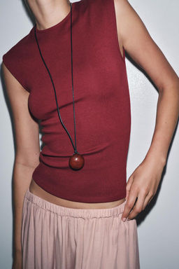 STRETCH RIB T-SHIRT - Zara фото 16