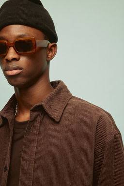 Camisa de pana Loose Fit - H&m фото 3