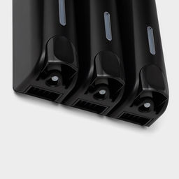 Диспенсер для мыла SAVANNA, механический, 3 отсека по 350 мл, шампунь, кондиционер, гель, чёрный фото 2