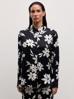 Рубашка из вискозы с длинным рукавом / Zarina  фото 5