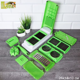 Овощерезка с 7 насадками держателем и овощечисткой 26х10см/ LYM-443 /уп 24/609198 - Галеонтрейд фото 2