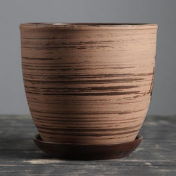 Горшок для цветов Восток, 2.5 л, d=19 см, h=18 см, керамика, с поддоном, коричневый - Simaland фото 2
