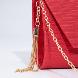 Сумка-клатч на клапане, цвет красный - Simaland фото 5