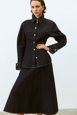 Camisa denim con cintura entallada - H&m фото 3