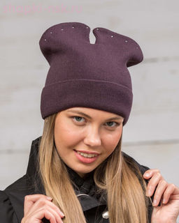 S 711 Шапка с ушками (56-58)
