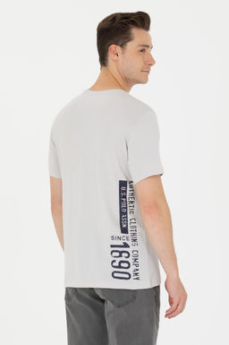 Erkek Gri Bisiklet Yaka Ti__rt