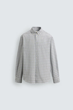 CAMISA CUADROS LIMITED EDITION / Celeste - Zara фото 7