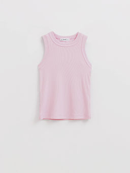 CONTE Базовый топ из вискозы в рубчик без рукавов LD 2846 pink diamond - Conte elegant фото 5