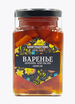 Варенье Имбирь+апел.+лим., 260мл - Добрые традиции фото 2