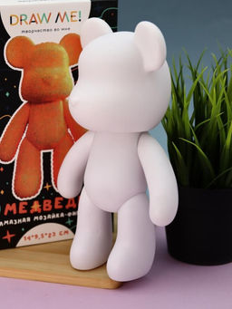 Алмазная мозаика на фигурке Draw Me! Orange bear, (14*9.5*23 см)