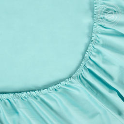 Простыня на резинке "Бирюзовый" 140*200*25/1 шт. - 140*200*25 Гламур с простынью на резинке