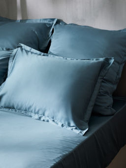 Простыня 2 спальная SL Home Tencel, 235240 см, серо-голубая, тенсель - Sima-land home фото 6