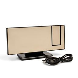 Часы-будильник электронные настольные с проекцией, USB, 18.4×7.5 см, красная индикация
