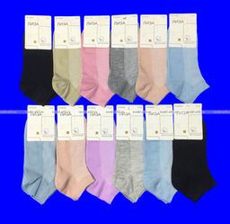 Цена за 3 пар. 3 ПАРЫ - Следки женские сетка АССОРТИ