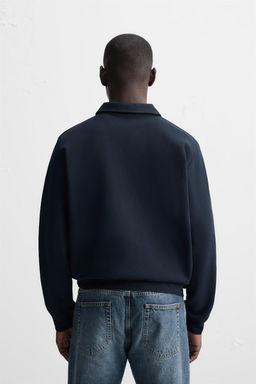 INTERLOCK ZIP POLO SHIRT - Zara фото 4