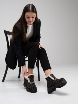 Ботинки EDART 307. PODYUM141 bl. черный гуччи/шерсть - Ed'art фото 10