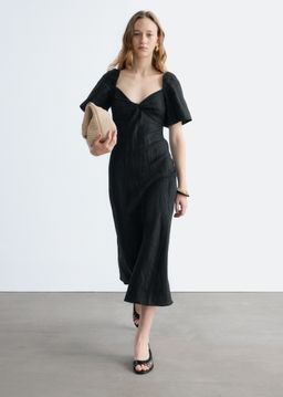 Vestido midi de lino - H&m фото 3