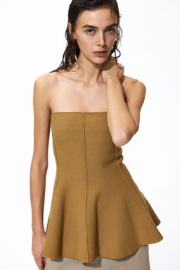 Top de tubo con peplum - H&m фото 3