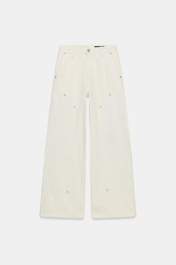 ZW COLLECTION MID-WAIST JEANS WITH BELT LOOP - Zara фото 12