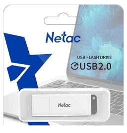 Флеш-накопитель 64Гб "Netac U185" белый, с LED-индикатором