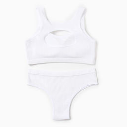 Комплект нижнего белья женский (топ, трусы) Collorista, белый, размер 42-44