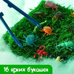 Развивающий набор Умные букашки: резиновые фигурки, полянка, по методике Монтессори - Iq-zabiaka фото 2