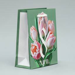 Цена за 4 шт. Пакет подарочный ламинированный, упаковка, 8 марта, S 12?15?5.5 см