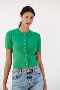 POINTELLE KNIT TOP - Zara фото 9