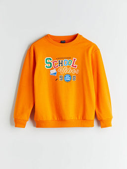 Bisiklet Yaka Erkek ?ocuk Sweatshirt