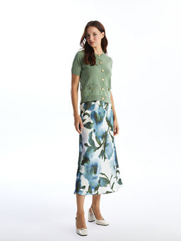 Dar Fit Desenli Kad?n Etek