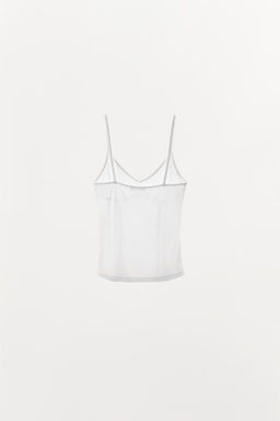 VEST TOP WITH TOPSTITCHING - Zara фото 7