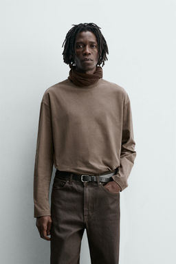 WASHED LONG SLEEVE T-SHIRT - Zara фото 2