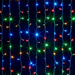 Эл. гирлянда диодная занавес 3м * 2,7м 480 ламп (140152/269л) цветная, в тубе