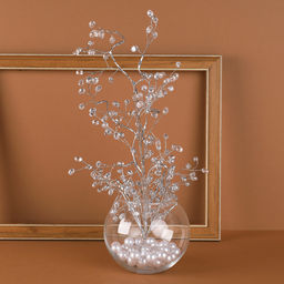 Цветок декоративный стеклярус 50 см на подставке / SA20227-A2 /уп 50/200/ - ГалеонТрейд фото 8