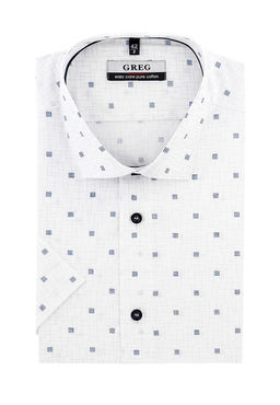 Сорочка мужская короткий рукав GREG 123/101/2177/Z/1p_GB  фото 2