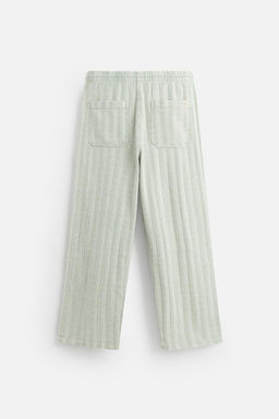 RELAXED FIT JACQUARD TROUSERS - Zara фото 39