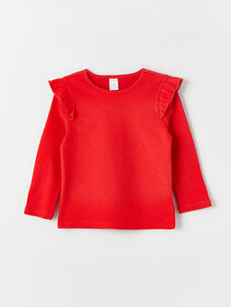 Bisiklet Yaka Uzun Kollu K?z Bebek Ti??rt 3l? - Waikiki фото 2