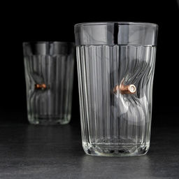 Стакан гранёный непробиваемый с пулей Крафт, 250 мл